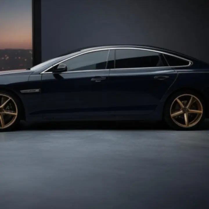 Luksusowy sedan w studiu