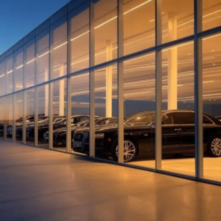 Nowoczesna architektura salonu samochodowego